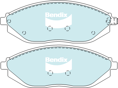Kit de plaquettes de frein, frein à disque BENDIX-SEA DB2208 GCT