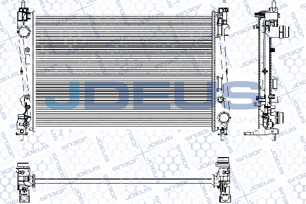Radiateur, refroidissement du moteur JDEUS RA0111161
