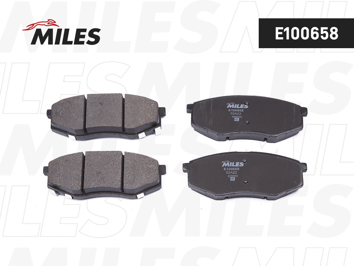 Kit de plaquettes de frein, frein à disque MILES E100658