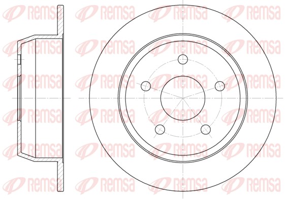 Disque de frein REMSA 6628.00