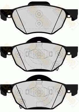 Kit de plaquettes de frein, frein à disque Brake ENGINEERING PA1639