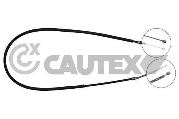 Tirette à câble, frein de stationnement CAUTEX 025225
