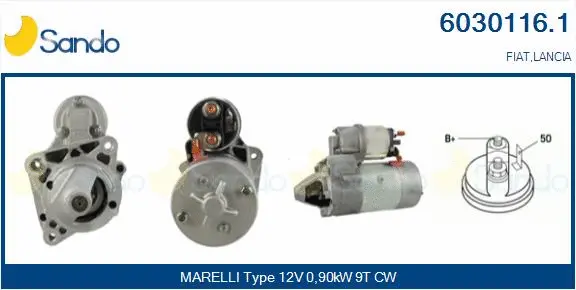 Démarreur SANDO 6030116.1