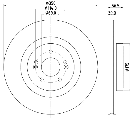 Disque de frein MINTEX MDC2933C
