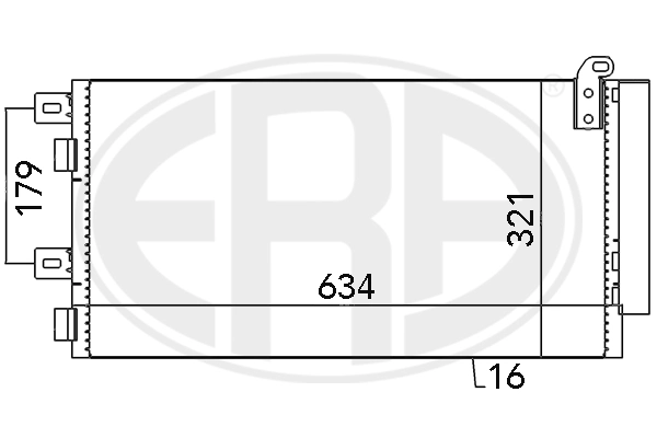 Condenseur, climatisation ERA 667051