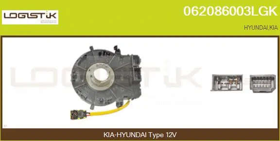 Ressort tournant, Airbag LGK 062086003LGK