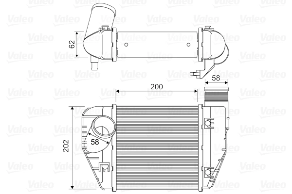 Refroidisseur d'air de suralimentation VALEO 818326