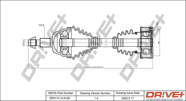 Arbre de transmission Dr!ve+ DP2110.10.0100