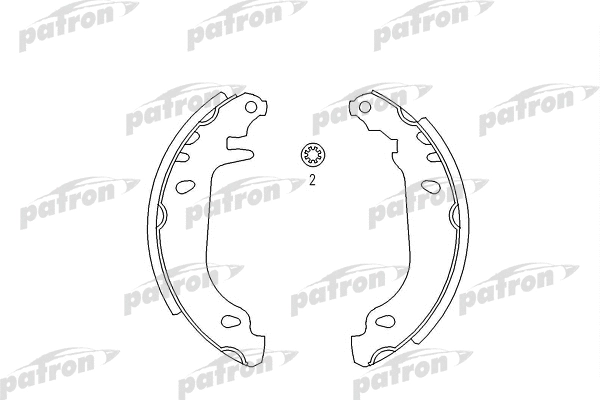 Jeu de mâchoires de frein PATRON PSP337