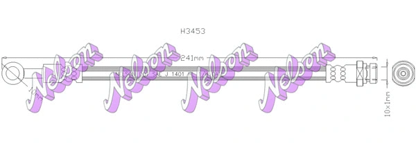 Flexible de frein KAWE H3453