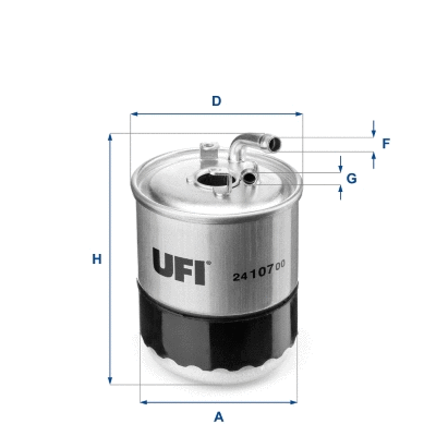 Filtre à carburant UFI 24.107.00