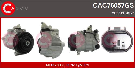 Compresseur, climatisation CASCO CAC76057GS