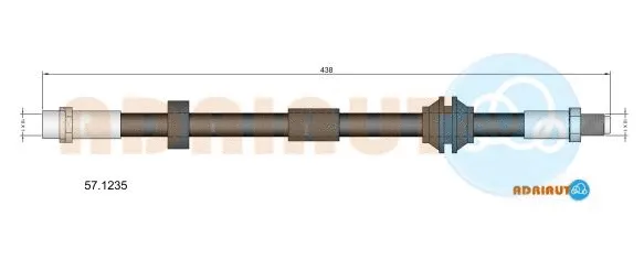 Flexible de frein ADRIAUTO 57.1235