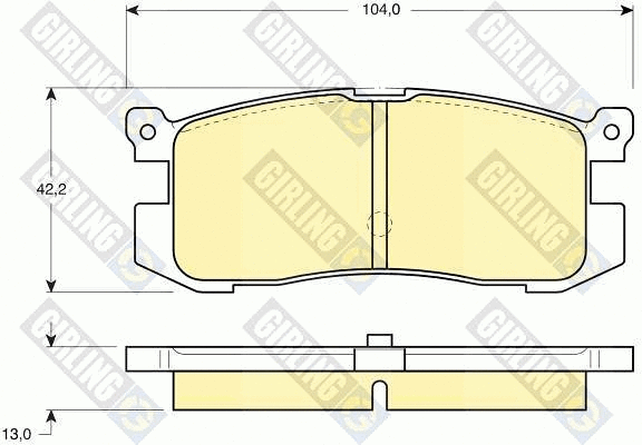 Kit de plaquettes de frein, frein à disque GIRLING 6110259