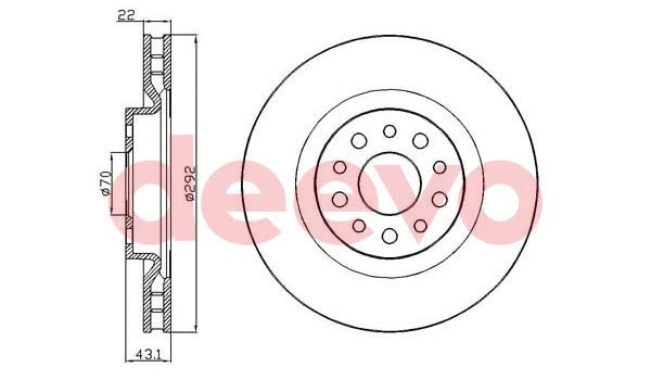 Disque de frein DEEVO BD21860