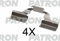 Kit d'accessoires, plaquette de frein à disque PATRON PSRK1353