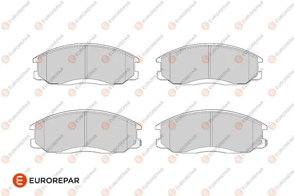 Kit de plaquettes de frein, frein à disque EUROREPAR 1682321380