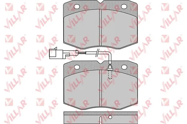 Kit de plaquettes de frein, frein à disque VILLAR 626.0963