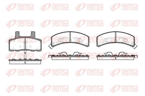 Kit de plaquettes de frein, frein à disque REMSA 0552.02