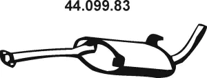 Silencieux arrière EBERSPÄCHER 44.099.83