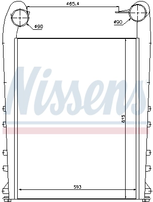 Refroidisseur d'air de suralimentation NISSENS 97058