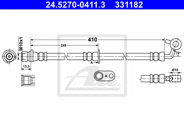 Flexible de frein ATE-APAC 24.5270-0411.3