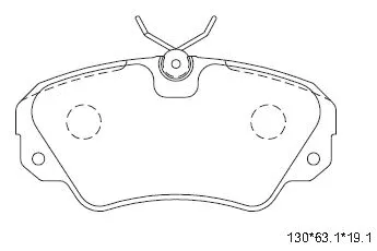 Kit de plaquettes de frein, frein à disque ASIMCO KD7769