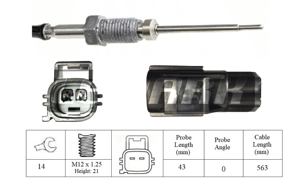 Capteur, température des gaz LEMARK LXT088