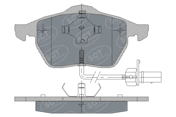 Kit de plaquettes de frein, frein à disque SCT - MANNOL SP 259 PR