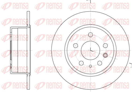 Disque de frein REMSA 6280.00