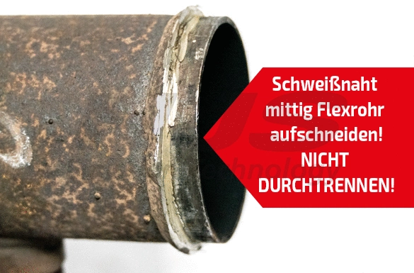 Tuyau flexible, échappement HJS 91 15 1671