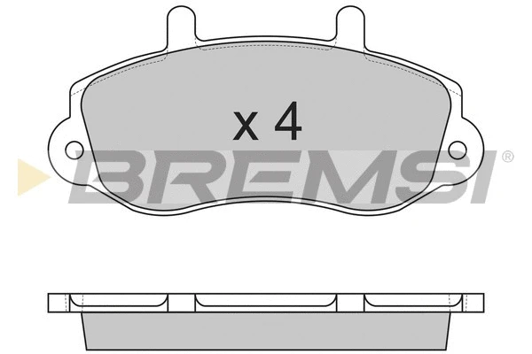 Kit de plaquettes de frein, frein à disque BREMSI BP2767