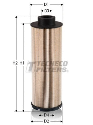 Filtre à carburant TECNECO FILTERS GS09670E