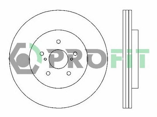 Disque de frein PROFIT 5010-1544