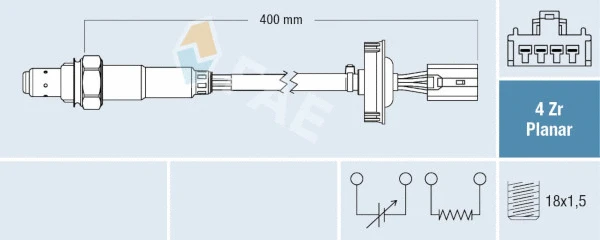 Sonde lambda FAE 77792