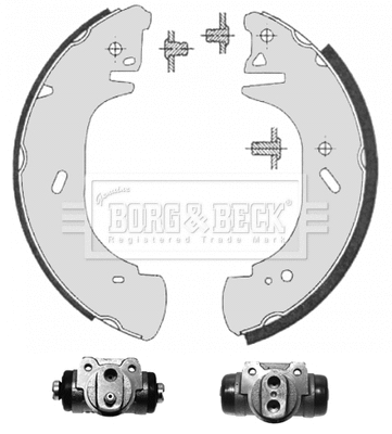 Jeu de mâchoires de frein BORG & BECK BBS1121K
