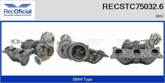 Turbocompresseur, suralimentation RECOFICIAL RECSTC75032.6