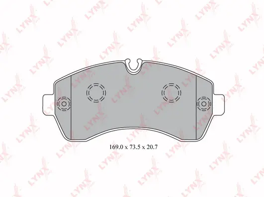 Kit de plaquettes de frein, frein à disque LYNXAUTO BD-5343