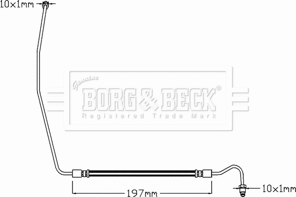 Flexible de frein BORG & BECK BBH8327