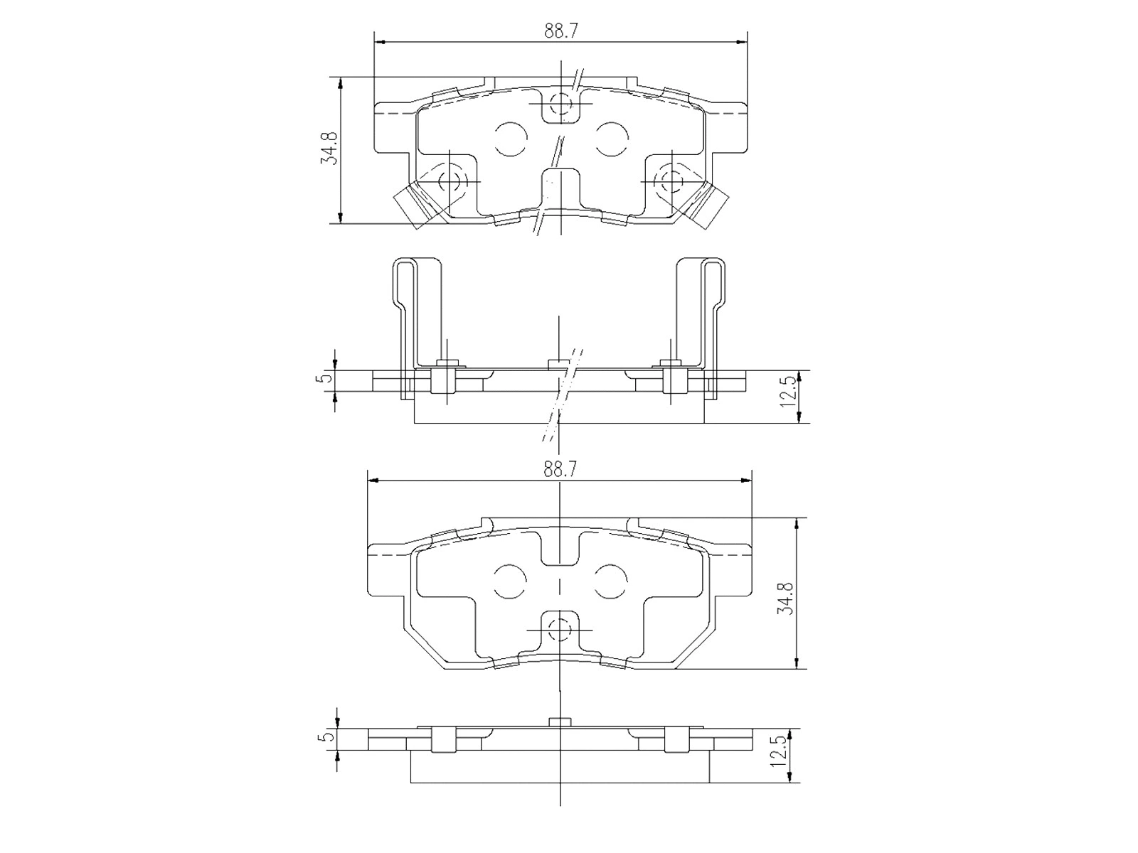 Kit de plaquettes de frein, frein à disque A.Z. Meisterteile AZMT-44-022-1377