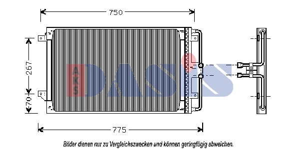 Condenseur, climatisation AKS DASIS 522600N