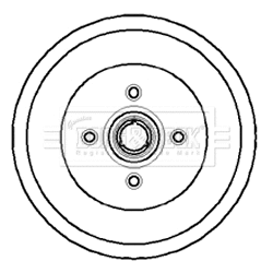 Tambour de frein BORG & BECK BBR7066