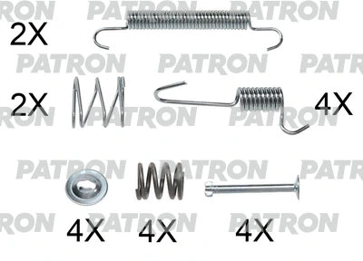 Kit d'accessoires, mâchoires de frein de stationnement PATRON PSRK0149