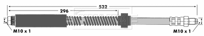 Flexible de frein BORG & BECK BBH6682