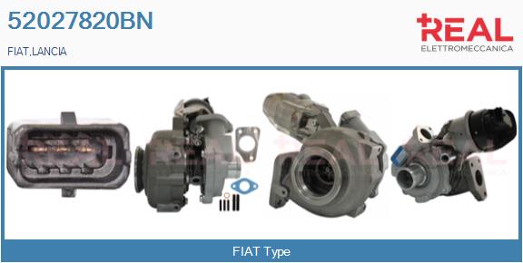Turbocompresseur, suralimentation REAL 52027820BN