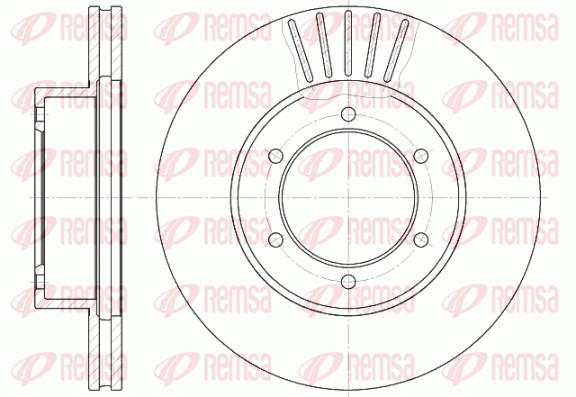 Disque de frein REMSA 6501.10