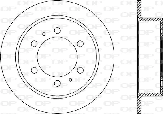 Disque de frein OPEN PARTS BDR1860.10