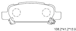 Kit de plaquettes de frein, frein à disque ASIMCO KD3715