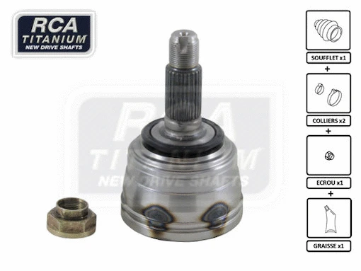 Jeu de joints, arbre de transmission RCA FRANCE RV05