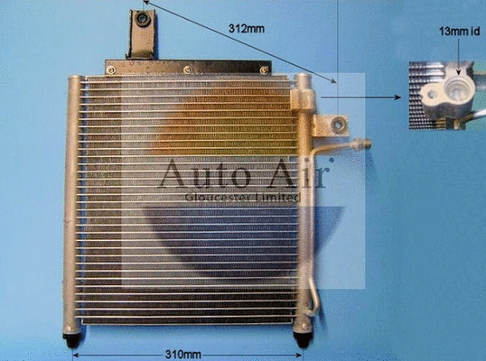 Condenseur, climatisation AUTO AIR GLOUCESTER 16-9904